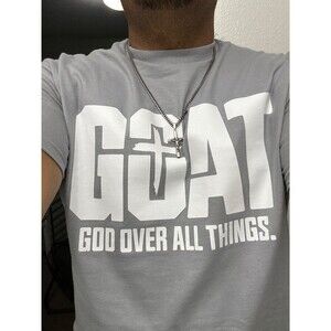 "GOAT" Screen Printed Transfer T-Shirt Unisex (Let Us Know Your Size)